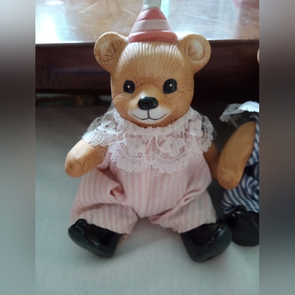 Homco vintage porcelain Bear collection - Picture 2 of 8